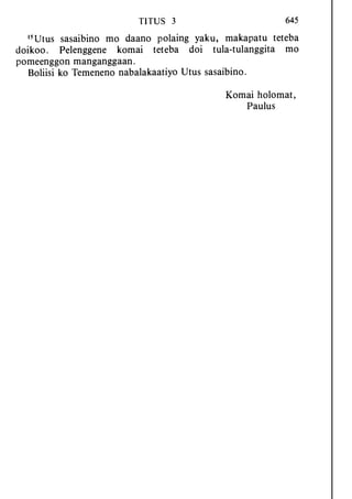 Banggai bible   new testament