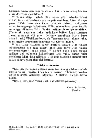 Banggai bible   new testament
