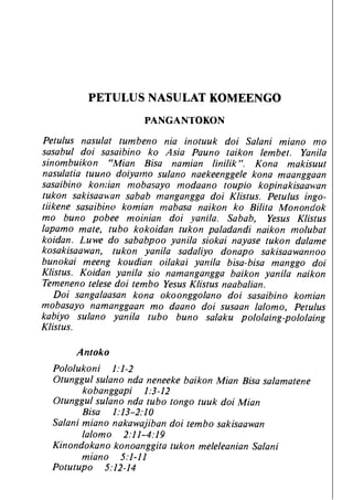 Banggai bible   new testament