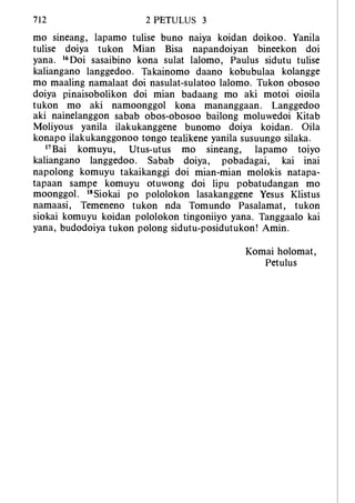 Banggai bible   new testament