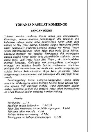 Banggai bible   new testament