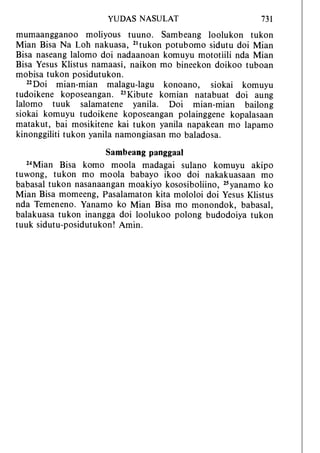 Banggai bible   new testament