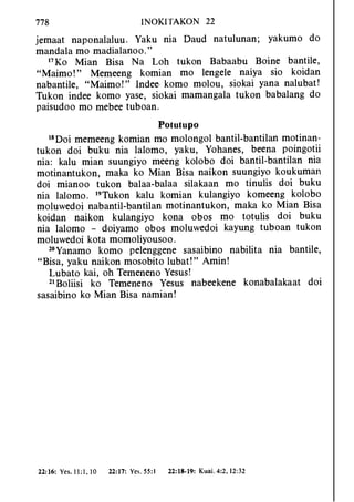 Banggai bible   new testament
