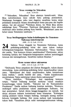 Banggai bible   new testament