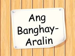 Banghay Aralin