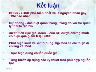 Bang huyet sau sanh tham khao bai cua who Slide 37