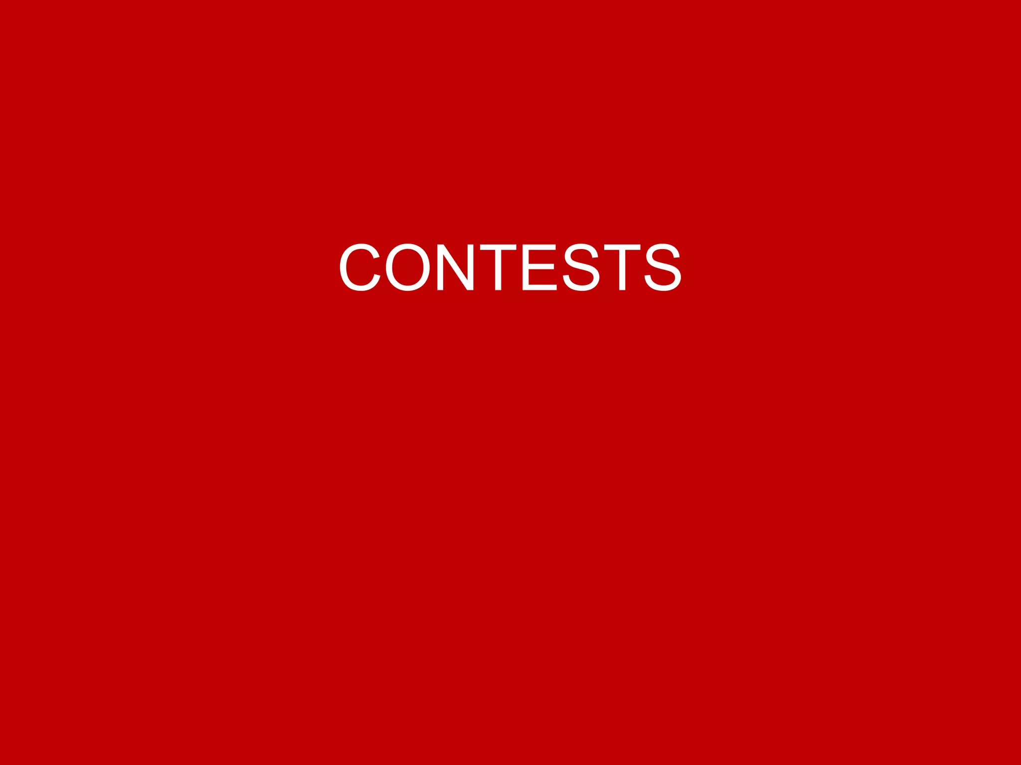 @Growthhackasia (Growth Hacking Asia)
CONTESTS
 