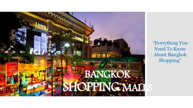 Bangkok Shopping Malls