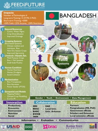 The Feed the Future Sustainable Intensification Innovation Lab activities in Bangladesh