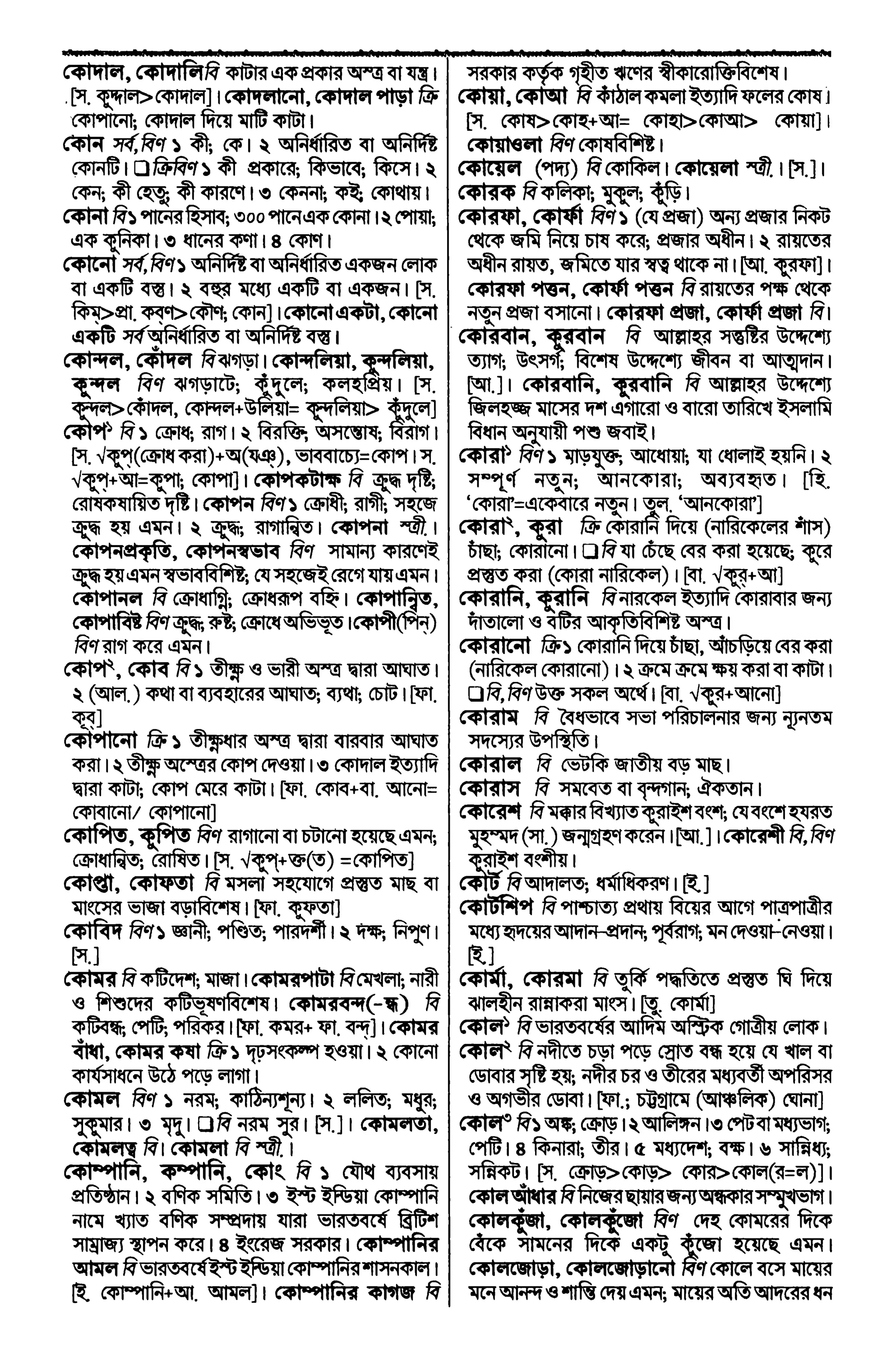 Bangla academy Bengali to Bengali dictionary