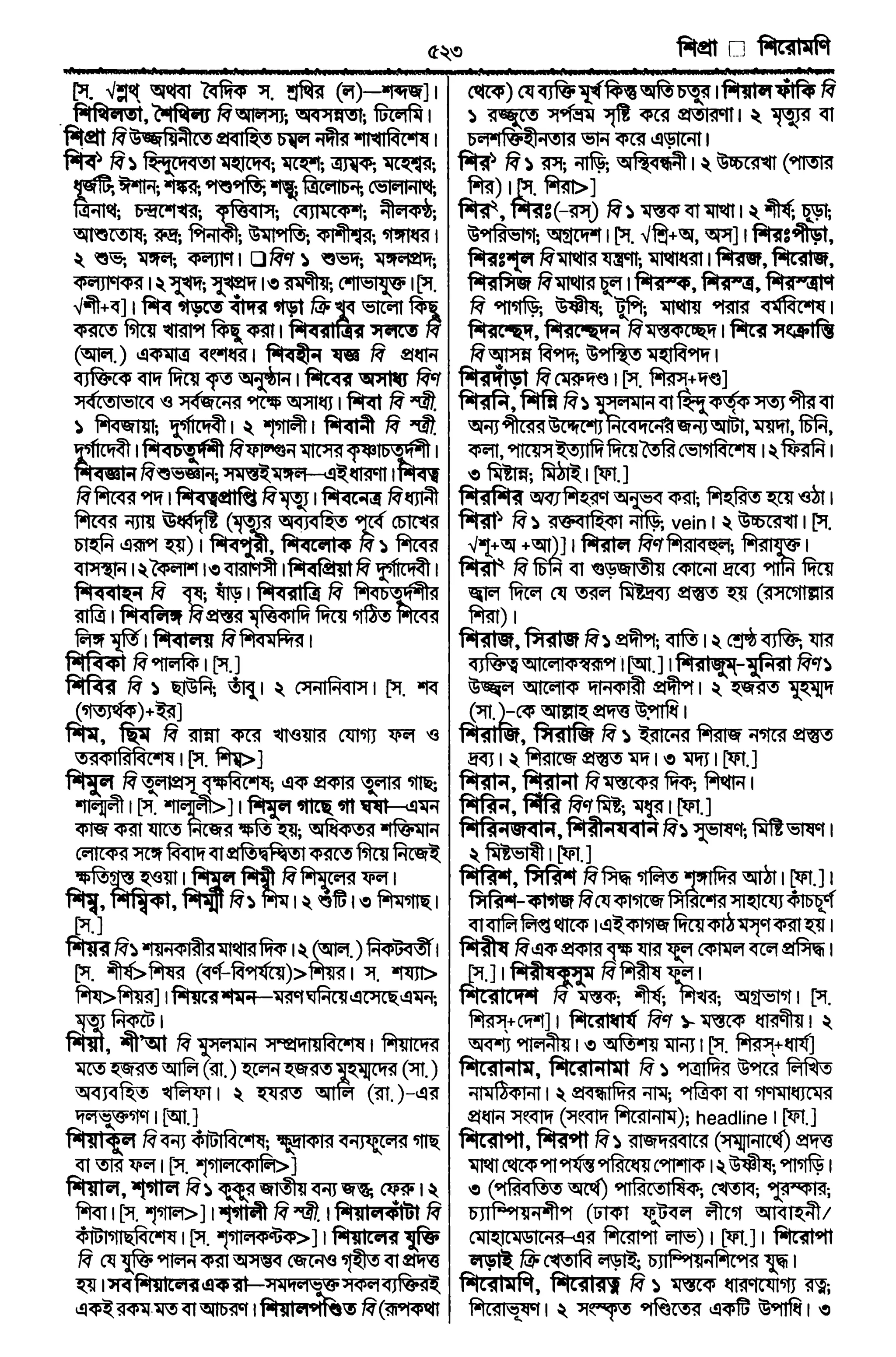 Bangla academy Bengali to Bengali dictionary