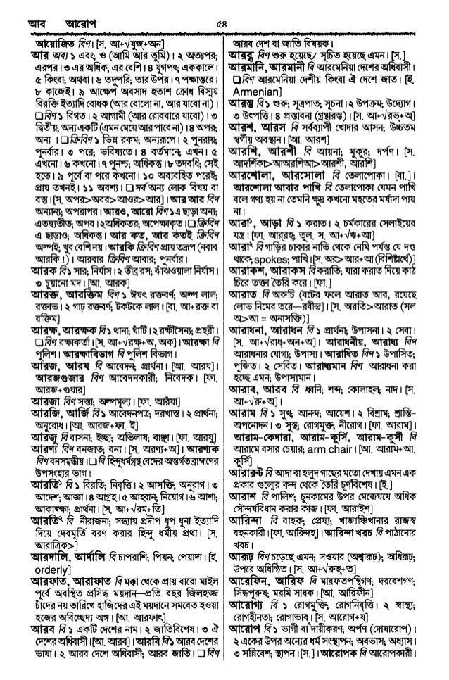Bangla academy Bengali to Bengali dictionary