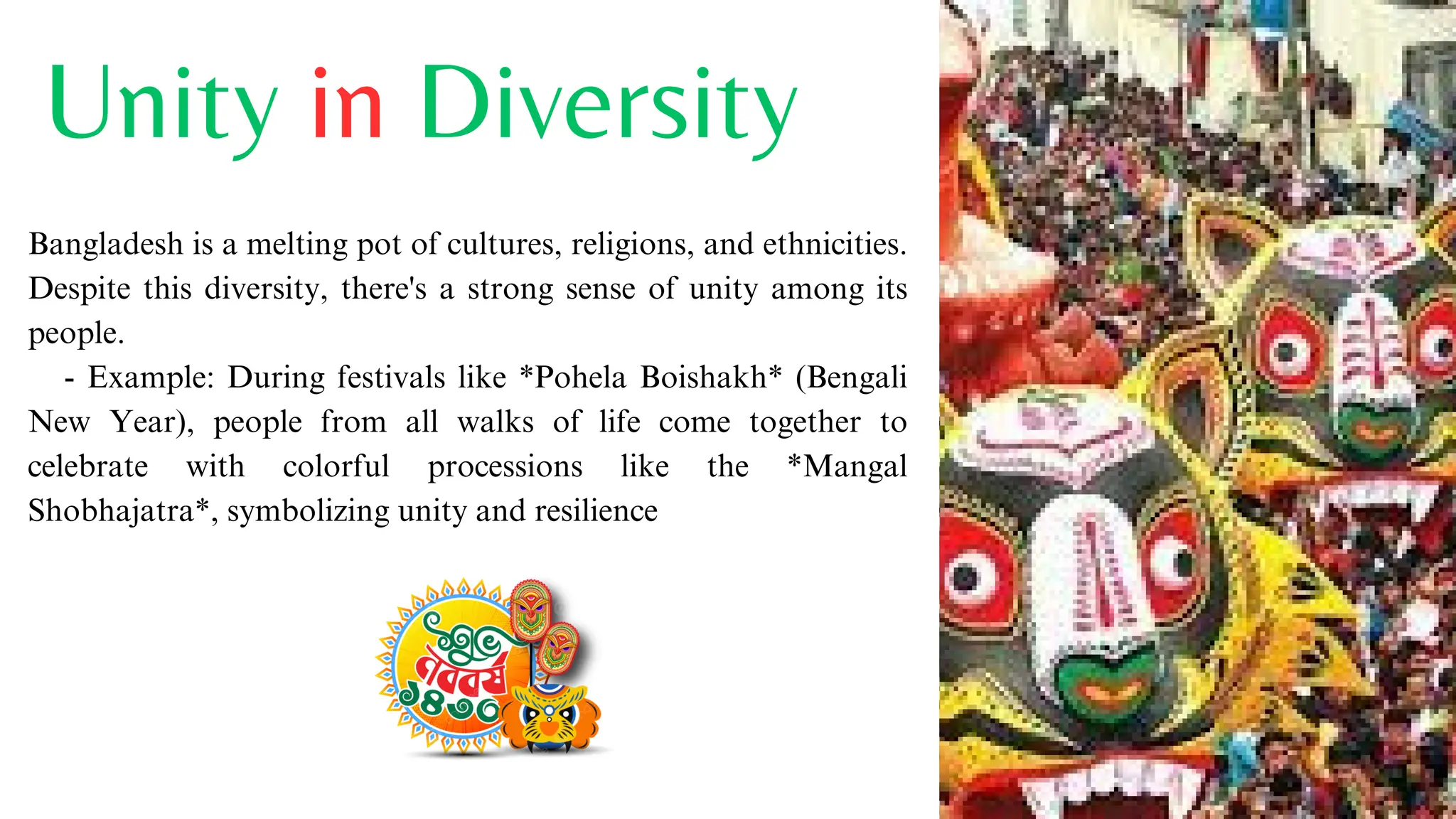 BANGLADESH culture aspects with unity in diversity and traditional ...