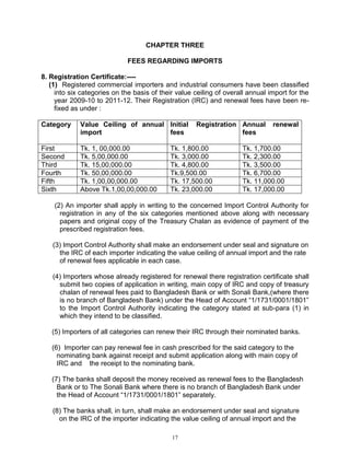 Bangladesh import policy (2009 2012) | PDF