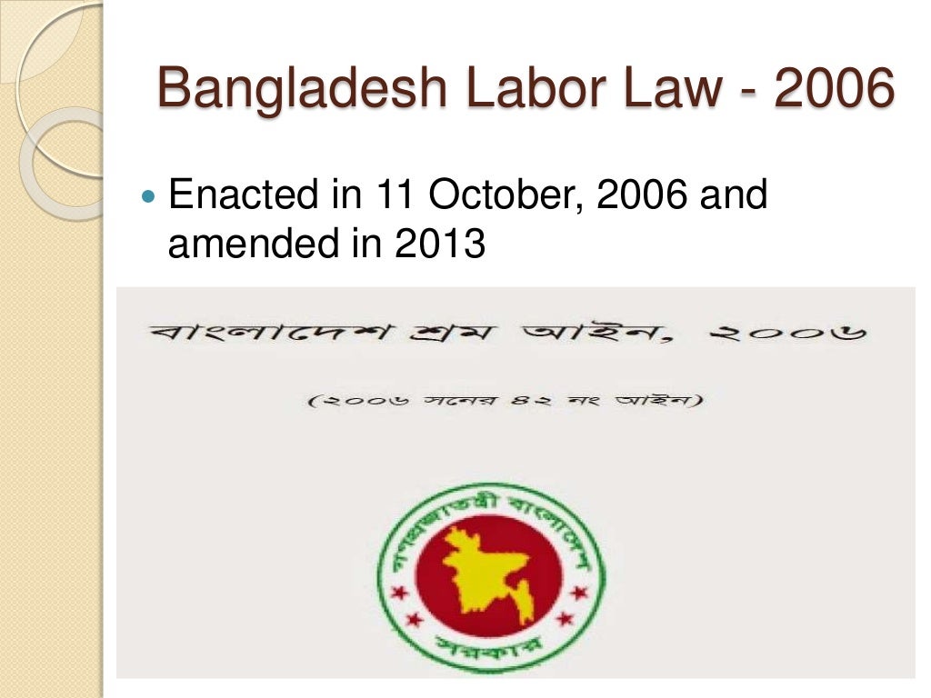 Bangladesh labor law