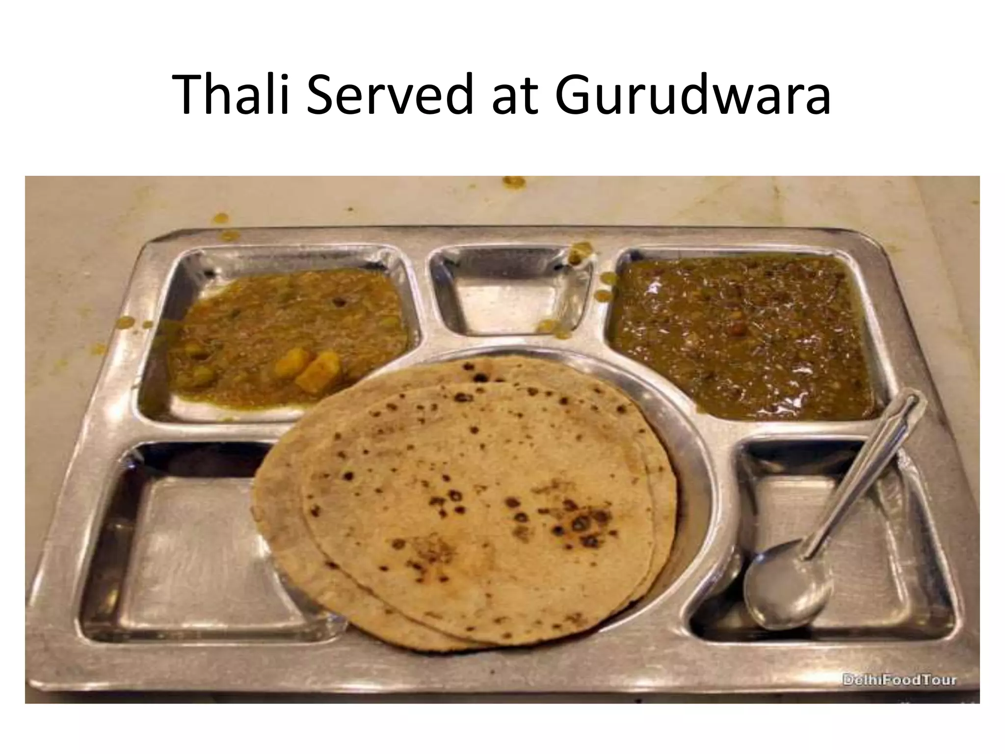 Thali Served at Gurudwara

 