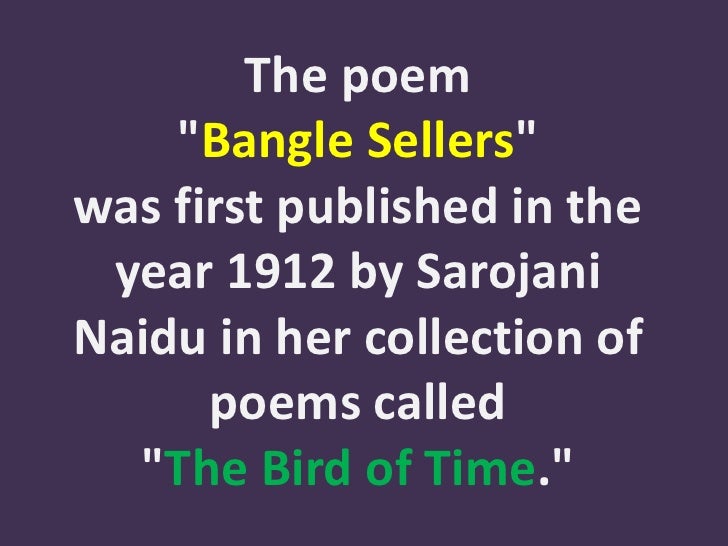 😀 Bangle sellers poem meaning. madhav's literary notes Summary of