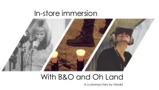 In-store immersion
With B&O and Oh Land
A customer story by Virsabi
 