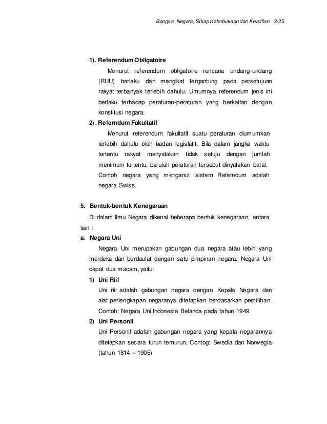 Bangsa, negara, sikap keterbukaan dan keadilan