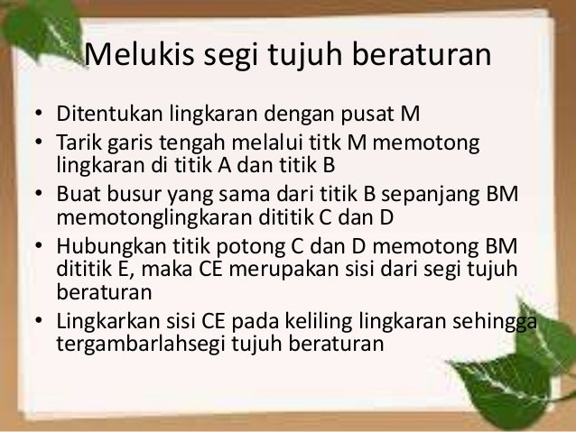 Bangun Datar Dan Sifatnya