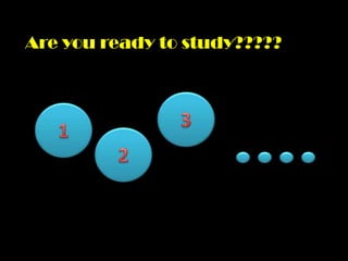 Are you ready to study?????
 