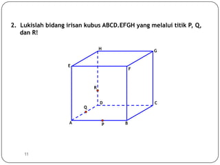 Sejajar tulislah vertikal rusuk yang prisma tersebut pada semua segitiga Pengertian Garis