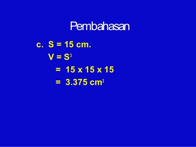 Bangun ruang kubus dan balok