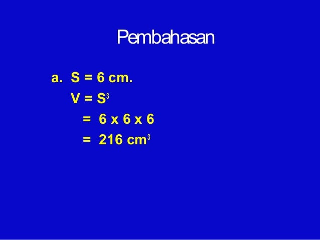 Bangun ruang kubus dan balok