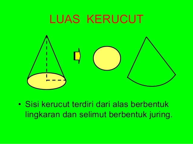 Bangun ruang limas dan kerucut Bangun ruang limas dan kerucut