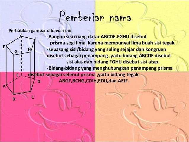 B angun ruang sisi datar B angun ruang sisi datar