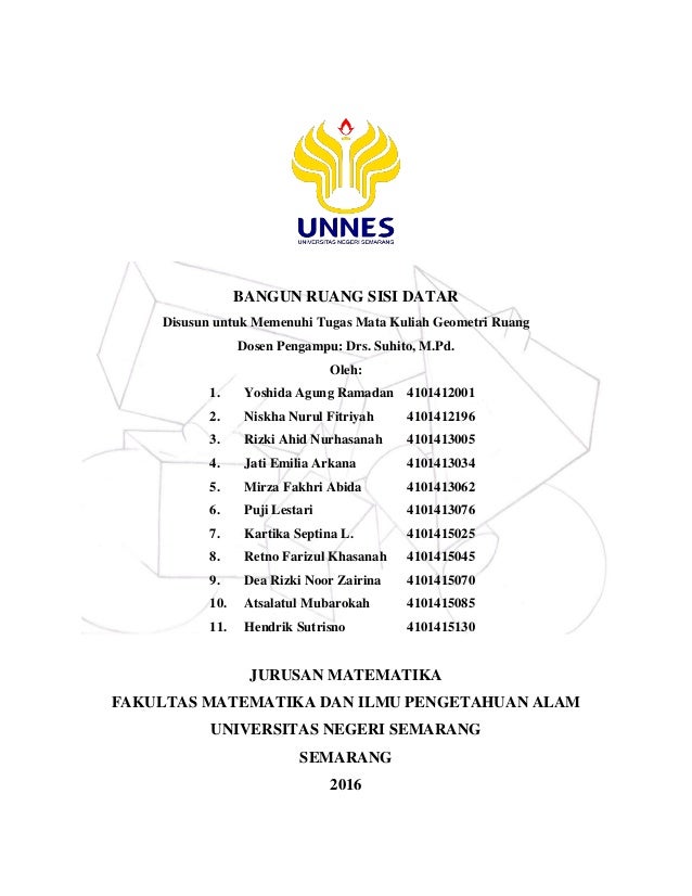 Bangun Ruang Sisi Datar Geometri Ruang 2016 Unnes Rombel 2 Bangun Ruang Sisi Datar Geometri Ruang 2016 Unnes Rombel 2