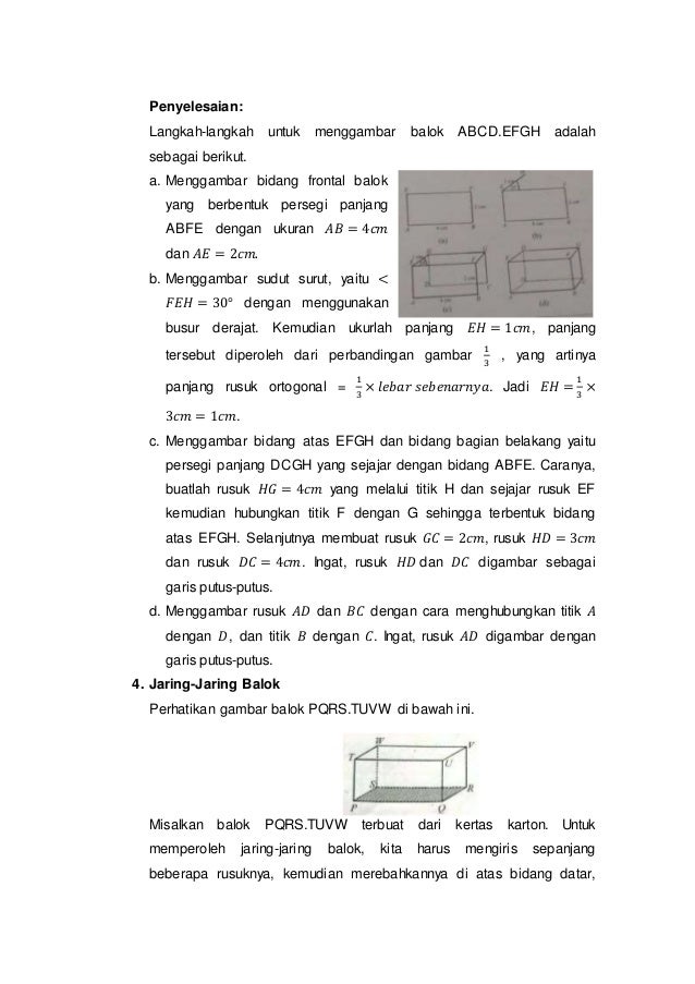  Bangun  ruang  sisi datar dan  lengkung