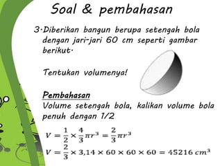 Bangun ruang sisi lengkung Bola