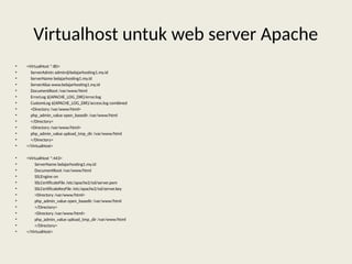 Bangun Web Server dengan Keamanan Tangguh | PPTX