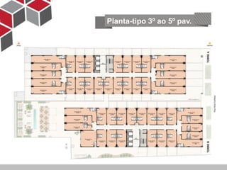 Planta-tipo 3º ao 5º pav.
 