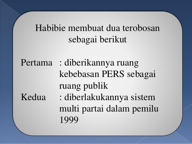 MASA REFORMASI DI INDONESIA (1998 - Sekarang)
