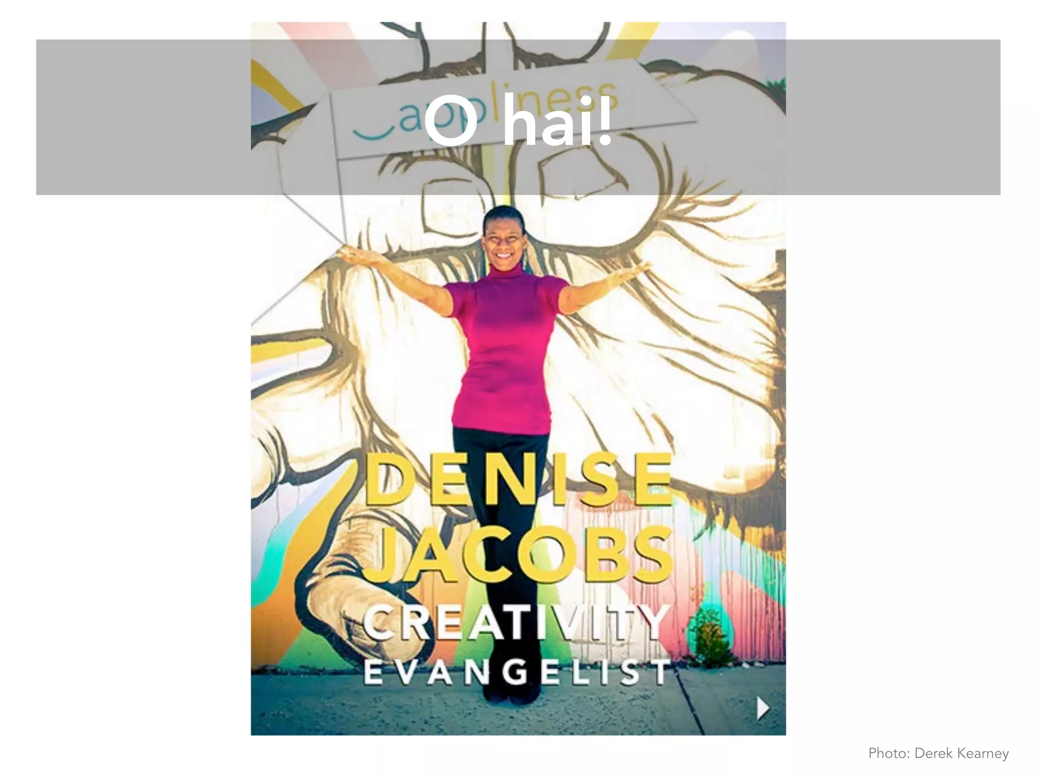 O hai!
Photo: Derek Kearney
 