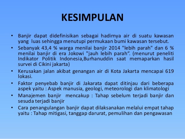 Banjir jakarta 2014
