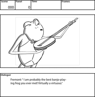 Fremont the Banjo Frog - Rough Storyboards