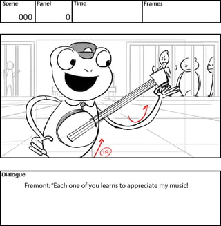 Fremont the Banjo Frog - Rough Storyboards Slide 56