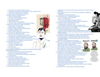 3. The Confusing Case of SVB and State-Level Action
4. The Reluctance to Engage With Emerging Sectors: Crypto, Stablecoins, CBDC
5. The Need for a Strategic Vision and Architecture
6. Toward a More Adaptive Regulatory Framework
VIII. Systemic Problems & Leadership Inaction
1. The Myth of Deliberate Design
2. The Danger of Retrospective Rationalization
3. The Limits of the Expert Mindset
4. Asking the Bigger “Why?”
5. The Broader Lesson: Beyond Banking
6. The Value of Fresh Perspectives and Interdisciplinary Thinking
IX. Monoliners and Systemic Risk: A Better Understanding
1. Specialization vs. Homogenization:
2. Systemic Resilience Through Diversity:
3. Innovation Through Risk-Taking and Experimentation:
4. Rethinking the Regulator’s Role:
5. Beyond the $250k Deposits Limit:
6. The Big Picture: Stepping Beyond Captain Obvious
X. The Fed, Rumors, and Bailout Economics
1. The Rumor-Driven Vulnerability and the Fed’s Role
2. The Media-Savvy Client Base: Information Flows and Responsibility
3. The Government “Bailouts” That Make Money (Eventually)
4. “Privatized Gains, Socialized Losses”—Populist Rhetoric or Real Concern?
5. The Regulator’s Role in Shaping Outcomes and Narratives
XI. Embracing the Reality of Our Fictions
1. The Illusion of Full Insurance
2. The Role of Psychological Comfort
3. The “Adult” vs. “Childish” Position
4. The Cost of Truth
5. The Humanist Perspective
XII. The Question of Small and Medium-Sized Banks vs. Mega-Banks: Monoliners and
Specialized Banking Services
1. The Idea of Direct Fed Accounts (Payment Infrastructure):
2. Monoliners and Specialized Banking Services:
3. The Question of Small and Medium-Sized Banks vs. Mega-Banks:
4. Finding a Balance:
XIII. The Fed's Role in Systemic Stability
1. Political Clout and Status Quo Preservation
2. Revolutionaries Running Back to the Old System
3. SVB’s “Failure” as a Mirror of the System
4. Rumors, Runs, and the Fed’s Absence
5. SVB as a “Model Student” and the School’s Failure
6. What’s the Fed’s Role and Plan?
XIV. Financial System Reform and Central Bank Analysis
1. Stablecoins as a Transitional Proof-of-Concept to CBDCs and Cross-Border Monetary
Infrastructure
2. The Confusing Hybrid of the U.S. Monetary System: Regulatory Complexity and
Fragmentation
3. Roadblocks to Modernizing Infrastructure
XV. The US Banking Sector’s Historically Dependent Role
1. FDIC: From Insurer to De-Facto Regulator
2. FinCEN: The Stealth Enforcer
3. OCC: The Would-Be Modernizer Stymied by Lobbyists
4. A Confused, Layered Regulatory Ecosystem: Why Is It So Messed Up?
XVI. Separation of State as Owner, Regulator, and Client
1. Disaggregating the Central Bank’s Roles:
2. Encouraging More, Smaller Banks: Surplus or Shortage of Money
3. Focus on Real Outcomes, Not Just Profitability: Evolution, Not Revolution
XVII. Reforming Central Bank Structure and Strategy
1. A Unified, Modern Infrastructure for Banking Ledgers
2. Clear and Transparent Regulatory Rules: A More Agile Regulatory Philosophy
3. Redefining the Fed’s Functions and Strategy, Reforming the Fragmented U.S.
Regulatory Landscape
4. Integrate Dollar and Bond Transparency: Compete Globally by Offering Infrastructure
XVIII. A Revolution in Motion: Bridging Finance, Identity, and the Digital Frontier
Correspondent Banking: A Unique Opportunity for CBDCs and Digital Identity
The Untapped Potential of Correspondent Banking with CBDCs: The Future of
Cross-Border Payments
Digital Identity: Enhancing Security and Compliance
XIX. IMF 2.0: The SDR Strikes Back in a Multipolar Metaverse
Cambridge’s and Oxford’s Recent Case Studies of CBDCs
SDRs: From Dusty Relic to Digital Superstar
Multilateral Swap Lines 2.0: The IMF’s Liquidity Lollipops
BRICS, Baskets, and the Rise of Regional Fintech Superheroes
China’s Digital Yuan: The Death Star of the Old System?
Tech Giants: Apple’s iCoin, Meta’s Reboot, Google’s Pay-to-Play
Beyond Borders, Beyond Baskets, Beyond Belief
XX. A Blueprint for a Future Beyond the Fossilized Financial Order
Copy Before You Innovate: Reverse Engineering for the Ideal Use Case
Embrace the “Technical Debt” Concept and the Clean-Slate Reboot
Disruptive Innovation as a Political Strategy
Political Plans as MVPs and Experiments
Expanding “Political Imagination” Through Technology Mindsets
From Patchwork to Reinvention
Stablecoins as a Dress Rehearsal: Infrastructure as the New Currency
The Central Bank Autopsy: Unleashing a Wave of Competition
Embrace the Unknown and Evolve: The Coming Era of Global Financial Competition
The Grand Reset
P.S. The Bank of Elon: A Galactic Experiment in Monetary Tomfoolery
 