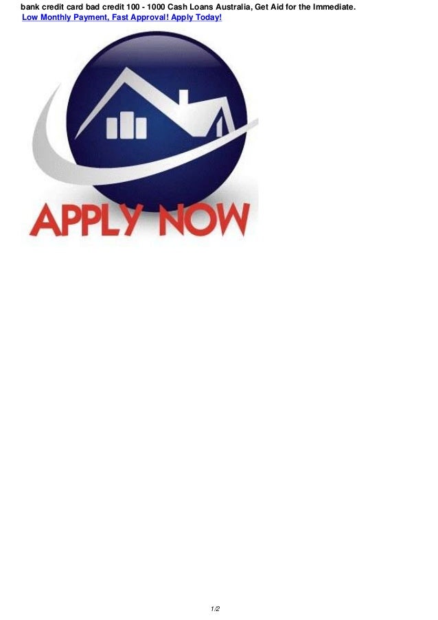 Bank Credit Card Bad Credit 200 1000 Fast Payday Loans In Australia