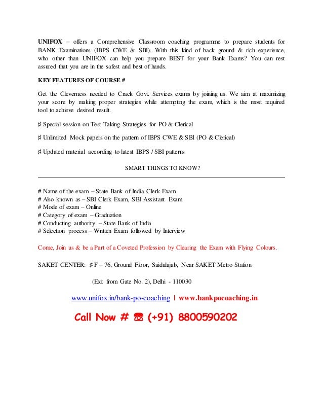 Bank Ibps Po Clerk Coaching In Saket Delhi