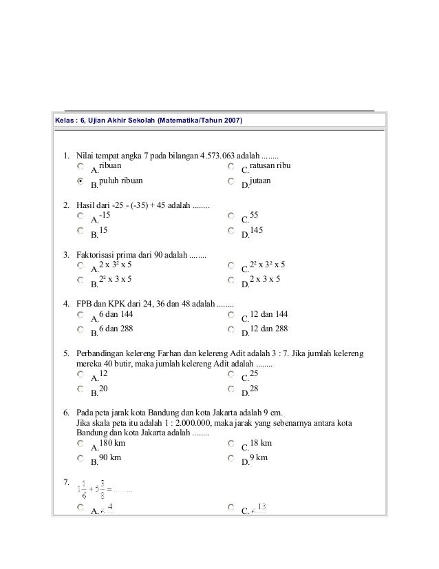 Bank Soal Ipa