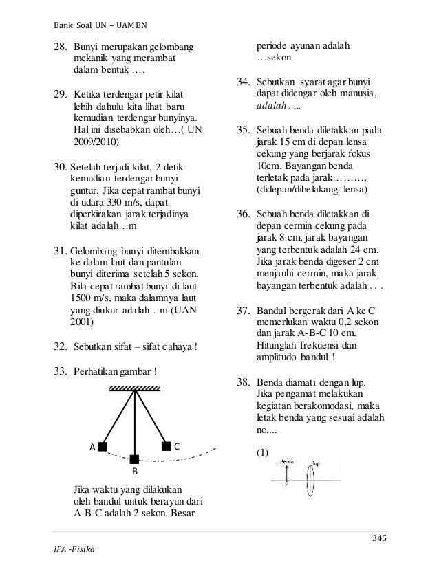 Bank soal-un-fisika-smp