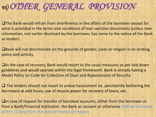 fair practices codes and lenders liability | PPTX