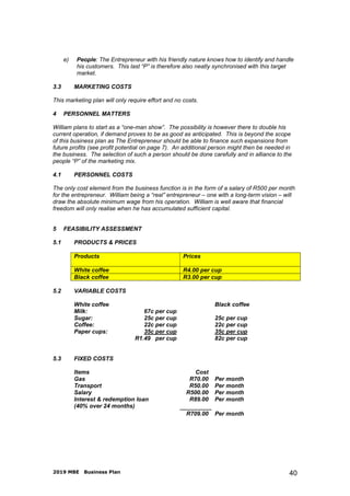 TEMPLATE OF A BANKABLE BUSINESS PLAN DOCUEMNT | PDF