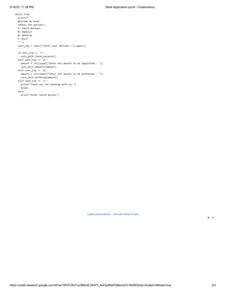 Python Program for any Bank Applications | PDF