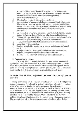 Bank audit slideshare | DOC