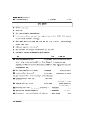 Bank Digest (also for BCS)
106 | Re cÖKvkbx
 kvgmyi ivngv‡bi M`¨ MÖš’  ¯§„wZi kni BB- AD-2014
Rwni ivqnvb
 RxebKvj: 1935- 1972
 Rb¥¯’vb: †dbx
 Rwni ivqnvb Gi cÖK…Z bvg ‡gvnv¤§` Rwniæjøvn|
 Dcb¨vm: Z…òv, †kl we‡K‡ji †g‡q, Av‡iK dvêyb (evqvbœ mv‡ji fvlv Av‡›`vj‡bi cUf~wg‡Z iwPZ), nvRvi eQi
a‡i, eid Mjv b`x, Avi KZ w`b, K‡qKwU g„Zz¨|
 Pjw”PÎ: KLbI Av‡mwb, Kuv‡Pi †`qvj, m½g, Rxeb †_‡K †bqv, Stop Genocide, Let there be light,
Av‡bvqviv ,†eûjv, evnvbv|
 RvZxq cyi®‹vi cÖvß PjwPÎ ÒnvRvi eQi a‡iÓ
 Rwni ivqnvb wbwg©Z m½g evsjv‡`‡ki cÖ_g iw½b Pjw”PÎ, 1970 mv‡j wbwg©Z|
 nvRvi eQi a‡i Dcb¨vmwUi Rb¨ Av`gwR mvwnZ¨ cyi¯‹vi jvf K‡ib|
cÖkœ DËi ‡h cix¶vq G‡m‡Q
 wb‡Pi †KvbwU Rwni ivqnv‡bi iPbv?  Av‡iK dvêyb EXIM Bank Ltd. (ATO) 2016, wcGmwmÕi wb‡qvM cixÿv-2017
mskßK t knx`yjøv Kvqmv‡ii GKwU KvjRqx Dcb¨vm| weaŸ¯Í bxwjgv t Kwe kvgmyi ivngv‡bi Kve¨MÖš’|
†Lvqvebvgv t K_vmvwnwZ¨K AvLZviæ¾vgvb Bwjqv‡mi iwPZ GKwU Dcb¨vm| Av‡iK dvêyb t Rwni ivqnvb iwPZ,
fvlv Av‡›`vjb wb‡q †jLv|
 Rwni ivqnvb GKRb weL¨vZ ------- wQ‡jb|  Pjw”PÎKvi K…wl gš¿Yvj‡q wb‡qvM cixÿv-2016
 fvlv Av‡›`vjb welqK Dcb¨vm †KvbwU ?  Av‡iK dvêyb wcwUAvB Gi BÝUªv±i c‡` wb‡qvM cixÿv-2016
Z_¨ †hvM: fvlv Av‡›`vjb welqK Dcb¨vm ÔAv‡iK dvêybÕ| iPwqZv Rwni ivqnvb|
 Av‡iK dvêyb Dcb¨v‡mi iPwqZv n‡jb  Rwni ivqnvb I‡qR Avbv©m Kj¨vY †evW©- 2017,
13Zg †emiKvwi ¯‹zj wkÿK wbeÜb-2016
 ÔnvRvi eQi a‡iÕ Dcb¨vm Kvi †jLv ?  Rwni ivqnvb evsjv‡`k cjøx we`y¨Zvqb †evW©- 2017,
mnKvwi †gBb‡UBb¨vÝ BwÄwbqvi-2017
 gyw³hy× wfwËK cÖvgvb¨ Pjw”PÎ ‘Stop genocide’ Gi cwiPvjK †K ?  Rwni ivqnvb ivwe:05/06
 ÔRxeb †_‡K †bqvÕ Pjw”PÎwUi cwiPvjK †K ?  Rwni ivqnvb Xvwe:(N BDwbU):05/06
 Rwni ivqnv‡bi †Kvb Dcb¨vm Aej¤^‡b wbwg©Z Pjw”PÎ RvZxq cyi¯‹vi cvq ?  nvRvi eQi a‡i ivwe:08/09
 